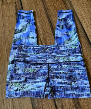 Lululemon Wunder Under Printed Multi Color Leggings thumbnail 1