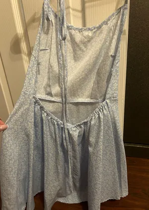 Baby Blue Floral Light Dress thumbnail 5