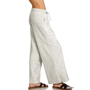 Zenana Scuba Drawstring Wide Leg Pants -‎ Medium thumbnail 2