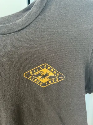 Billabong Dark Grey Cropped T Shirt thumbnail 3