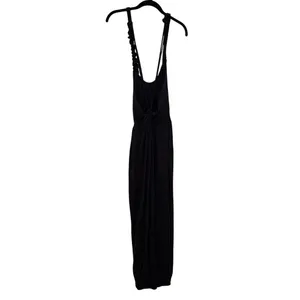 Free People FP Movement Black Scrunch Oversized Barrel Leg Jumpsuit Size Small thumbnail 4