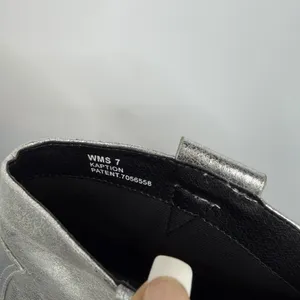 Metallic Faux Leather‎ Bootie features a silver SIze 7 thumbnail 5