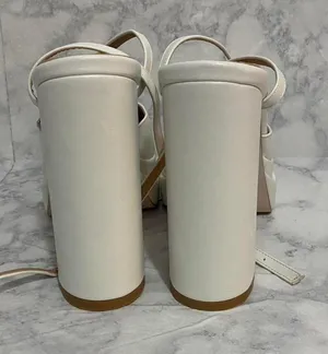 Princess Polly White Alto Platform Heels thumbnail 1