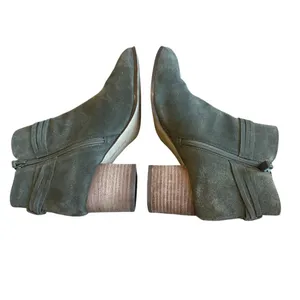 Violet & Red Jenna Leather Ankle Booties Suede Heeled Boots Size 9.5 Women's thumbnail 8