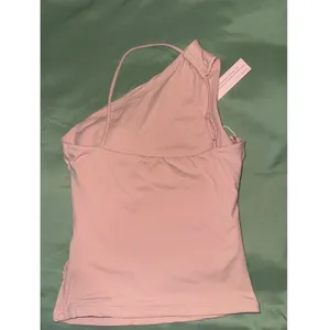 Qinsen 2 Pack One‎ Shoulder Ruched Tank Tops Pink Grey XS NWT thumbnail 5