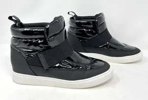 JF Sinead Patent Nylon Black Arctic Lite Strap Puffy Boot High Top Sneaker 10 thumbnail 1