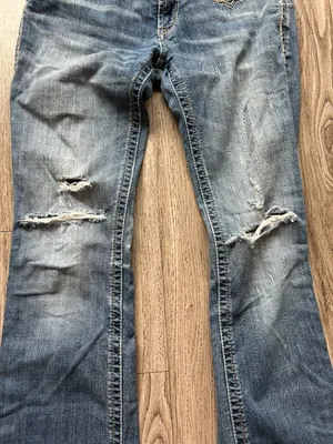 Ariat Real Denim Midrise Distressed Bootcut Jean Medium Wash Size 29 Long thumbnail 4
