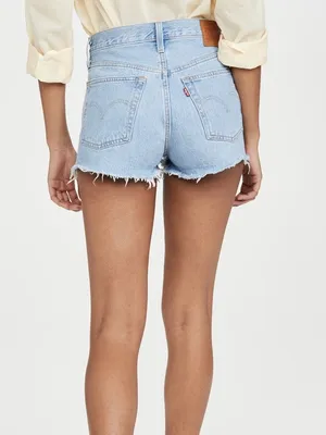 Levi’s 501 Original Denim Jean Shorts size 31 in Luxor Light Blue $75 thumbnail 2