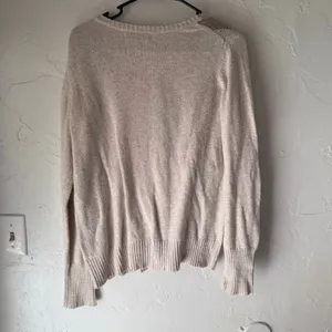 Old Navy‎ Y2k Size Large Beige Orange Argyle Diamond Button Academia Sweater thumbnail 5