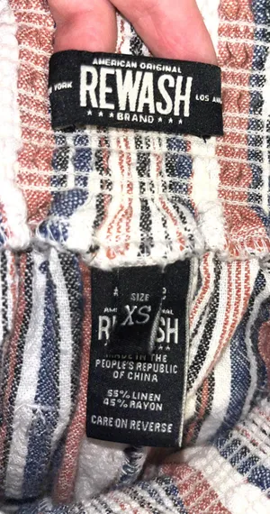 REWASH Striped Pants thumbnail 3