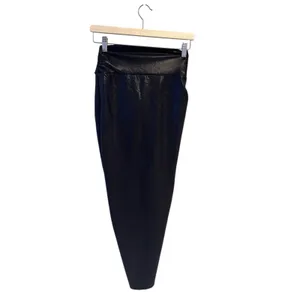 NWT black SKIMS Liquid Shine Swim Sarong Skirt XS onyx thumbnail 4