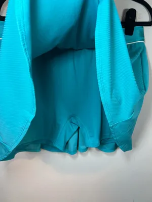 Nike Court Flouncy Tennis Skirt Skort Teal Blue Dri-Fit Shorts Lined Golf NEW XL thumbnail 5