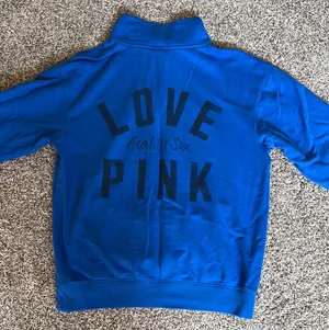 PINK Victoria’s Secret Blue Half-Zip thumbnail 6