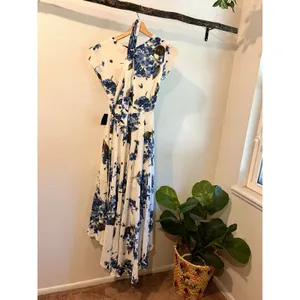 Lulu's Navy Blue Floral Lace Sleeveless Cocktail Evening Dress NEW Size XXS thumbnail 5