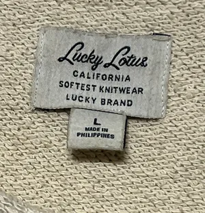 The Great Lucky Brand Lucky Lotus Softest Knit Asymmetric Full Zip Moto Sweater L thumbnail 6