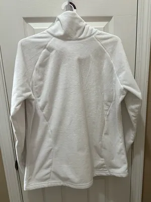 Obermeyer half-zip white fleece pullover size XL thumbnail 3