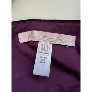 Hutch Anthropologie BHLDN Velour Burgundy Formal Gown Prom Wedding Whimsigoth‎ thumbnail 9