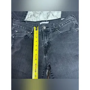 Levi's Black Straight Leg 505 Jeans casual denim size 29 thumbnail 4
