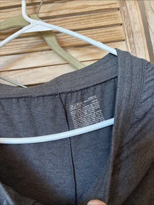 Gilligan & O'Malley Ladies Charcoal Gray Drawstring Lounge Slacks Medium thumbnail 3