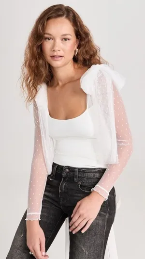 NWT Intimately Free People Tongue Tied Body Suit Sz L Ivory Neutral Boho Chic thumbnail 1