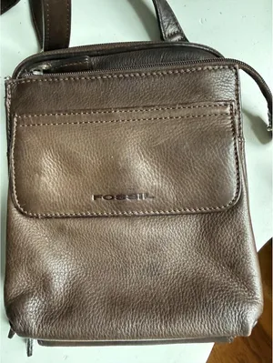Fossil Chocolate Brown Leather Crossbody Bag thumbnail 2