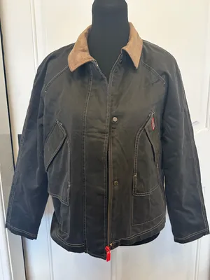 Hunter Bex Washed Wax Hunting Jacket Black NWT thumbnail 7