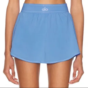 Alo Yoga Match Point Tennis Skirt Crystal Clear Blue M thumbnail 1