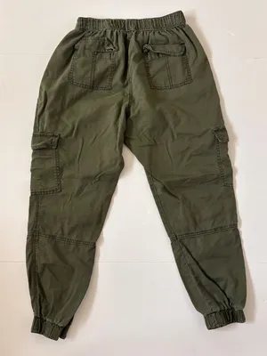 Abercrombie & Fitch Olive Green Cargo Jogger Pants Size M Utility Y2K thumbnail 9