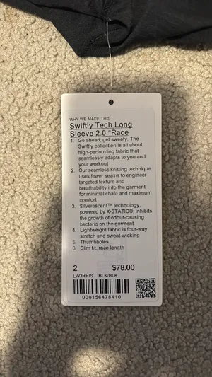 Lululemon Swiftly Tech Long Sleeve thumbnail 3
