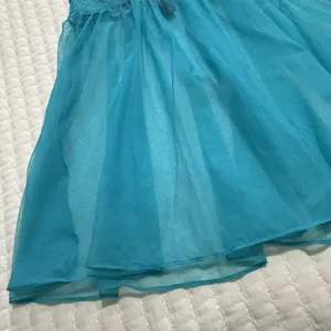 Victoria’s Secret Sheer Blue Coral Neon Lace Mesh Babydoll Lingerie Sz S Small thumbnail 9