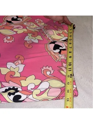 Y2K Pink Pucci Inspired Mini Skirt Retro Glam Mall Girl Vibes thumbnail 7