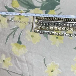 Jenny Bird Austin Cuff Mixed Metals Stacked 5 Chain Bracelet Brand New thumbnail 9