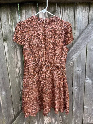 NWT Anthropologie Lenon V-Neck Flutter Sleeve Dress Size Small thumbnail 9