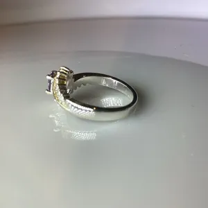 Faux Amethyst Crystal Ring Silver thumbnail 7