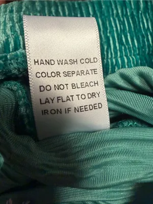 NWT BIBI Teal Crushed Velvet Plissé Wide Leg Pants Retro 70s Small thumbnail 8