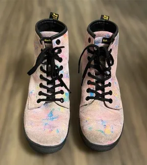 Dr. Martens Sheridan Rainbow Burst Suede Boots thumbnail 1