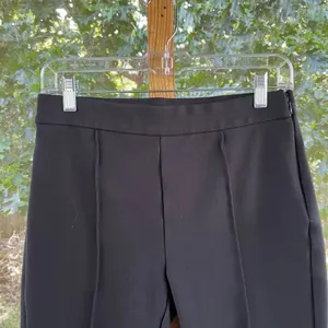 J. Crew Factory Women's Black Crop Flare Ponte Pant Size 4 thumbnail 3