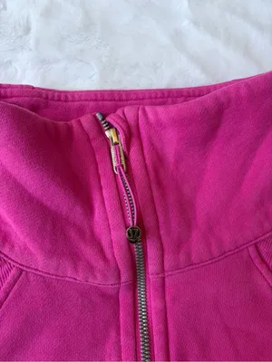 Lululemon Sonic Pink Scuba Oversized Funnel Neck Half Zip thumbnail 7