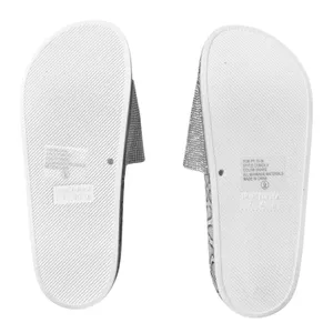 NWOB Rhinestone Snake Print Slides Gray Size 9 thumbnail 8