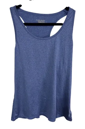 HEAD Medium Blue Tank Top Women's Racerback Athletic Yoga‎ thumbnail 1