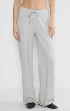 Aritzia Waffle Knit TNA Sweatpants Grey thumbnail 5
