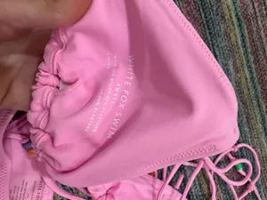 White Fox pink bead bikini thumbnail 2