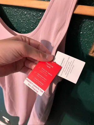 Spanx Perfect Length Pink NWT Tank Top Size Medium thumbnail 3