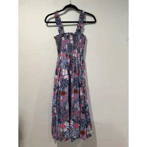 Kate Spade Garden Posy Midi Dress XS Cat Cactus Floral Garden Posy Euro Summer thumbnail 2