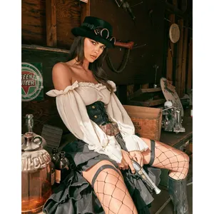 Roma NEW Steampunk Sexy Seductress Costume Size Large thumbnail 4
