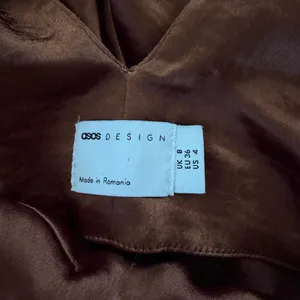 ASOS Brown Satin Dress thumbnail 3