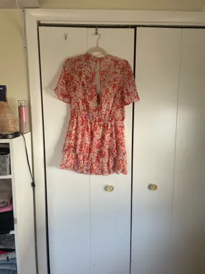 Zara floral romper thumbnail 2