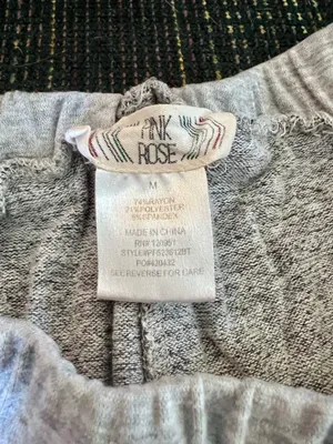 Pink Rose Soft Knit Lounge Pants thumbnail 2