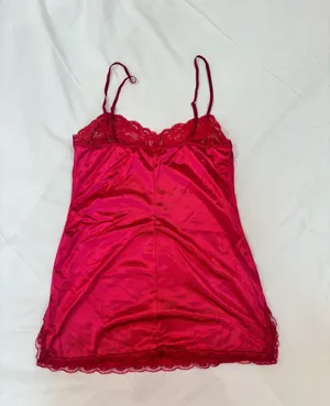 Y2K Dreamgirl Satin Lace Slip Dress thumbnail 2