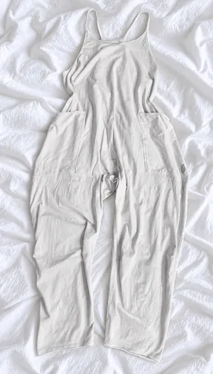 Free People Movement White Jumpsuit – Size L thumbnail 1